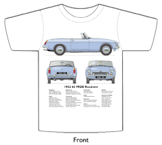 MGB Roadster (disc wheels) 1962-64 T-shirt Front
